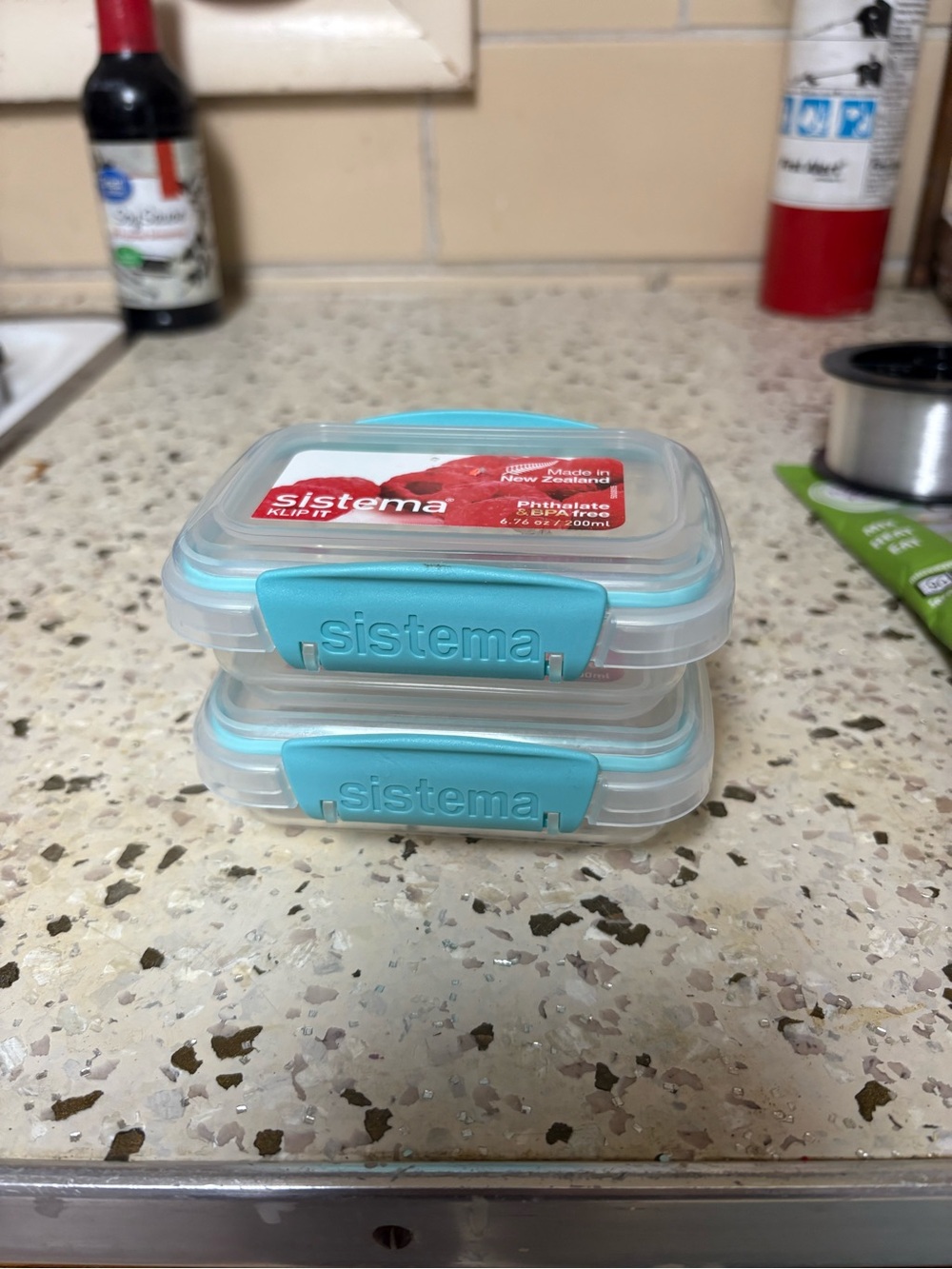sistema Airtight Food Storage Containers - Aqua (Set of 2)